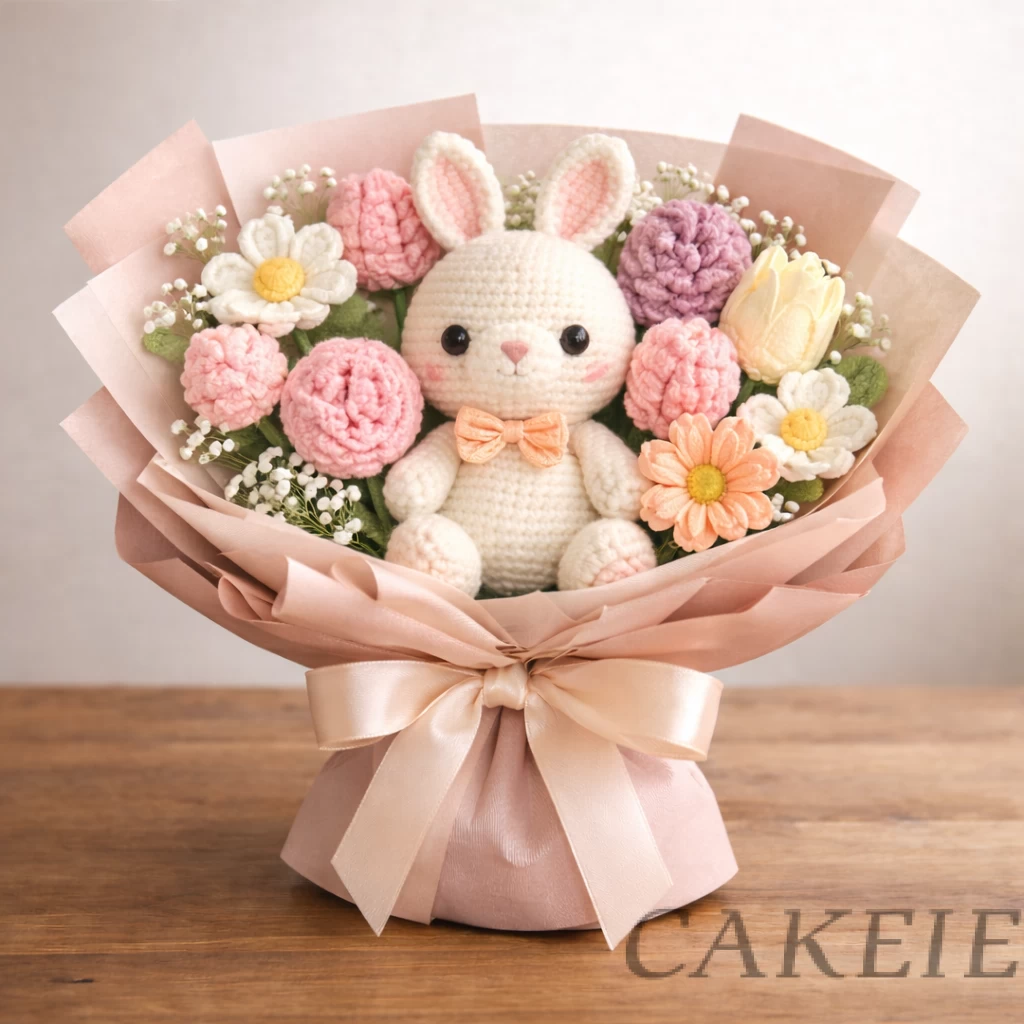 Luxury Crochet Mixed Flower Bouquet